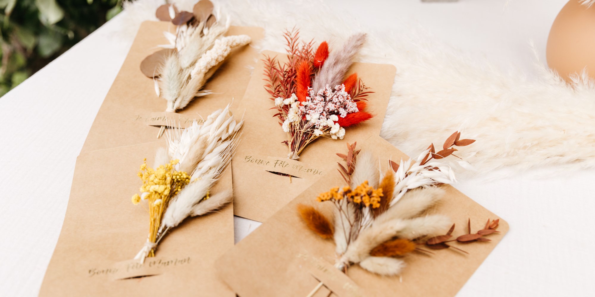 Cartes Fleurs Séchées